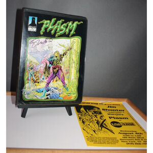 Plasm 0 Defiant Comic Jim Shooter Signed Binder 153 Cards Set Extras Foils Lorca